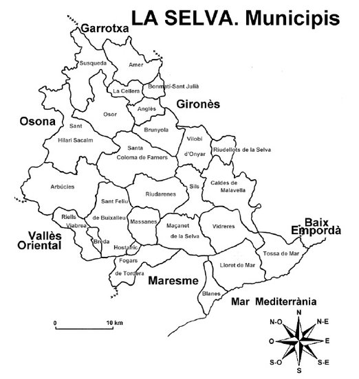 Mapa de La Selva